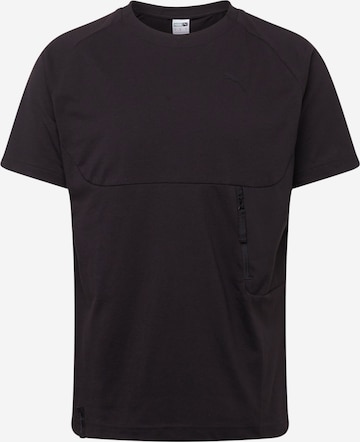 T-Shirt fonctionnel PUMA en noir : devant