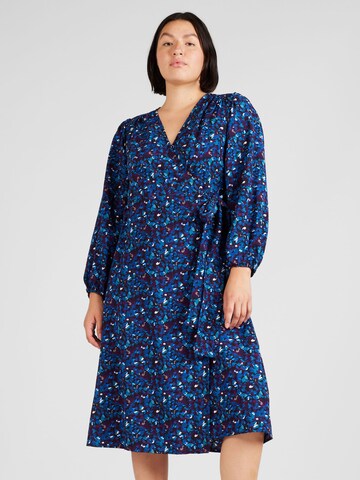 Robe 'VIZUGO WILO' EVOKED en bleu : devant