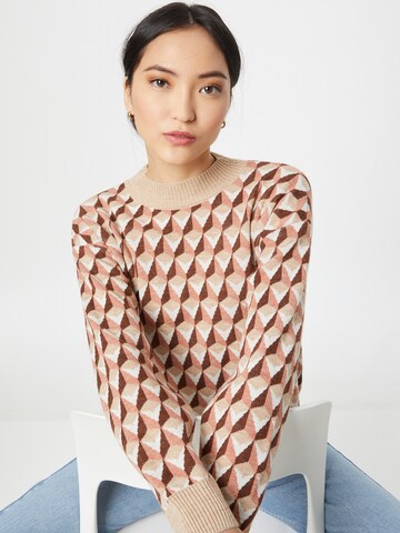 UNITED COLORS OF BENETTON Pullover 'Turtle' in Beige