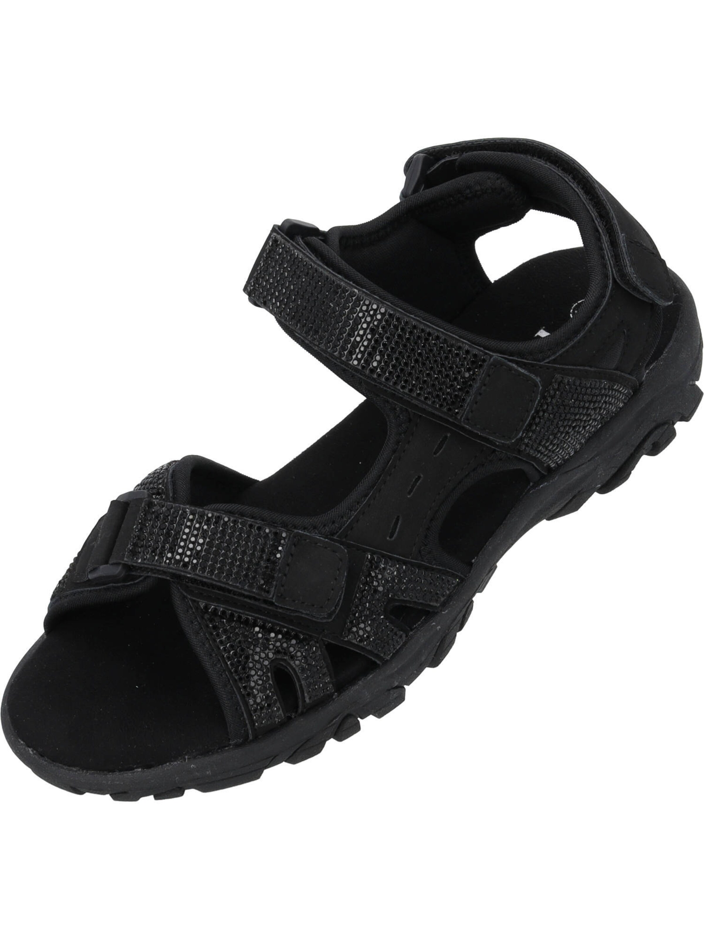 Palado Sandal 'Ginva' in Black: front