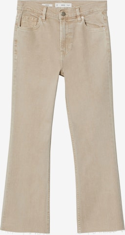 MANGO Flared Jeans 'Sienna' in Beige: front