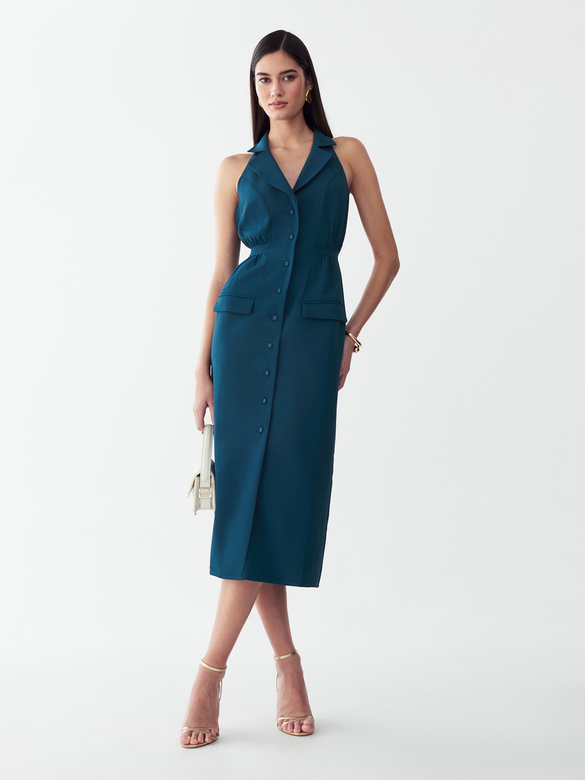 Willa - Vestido 'Lei' en azul: frente