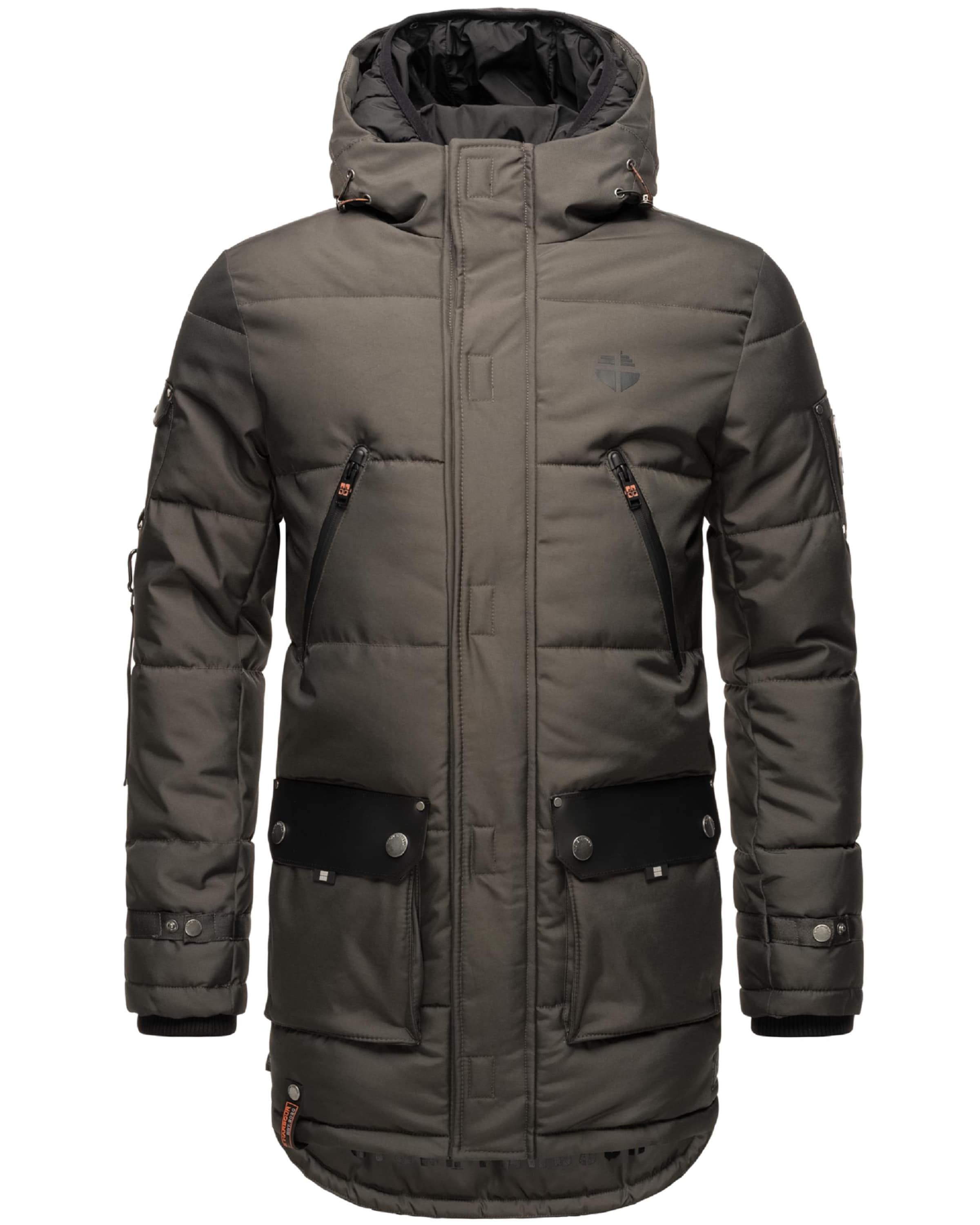 STONE HARBOUR Winter parka 'Tahaa' in Grey: front