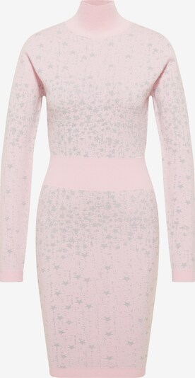 Rochie tricotat myMo at night pe roz deschis / argintiu, Vizualizare produs
