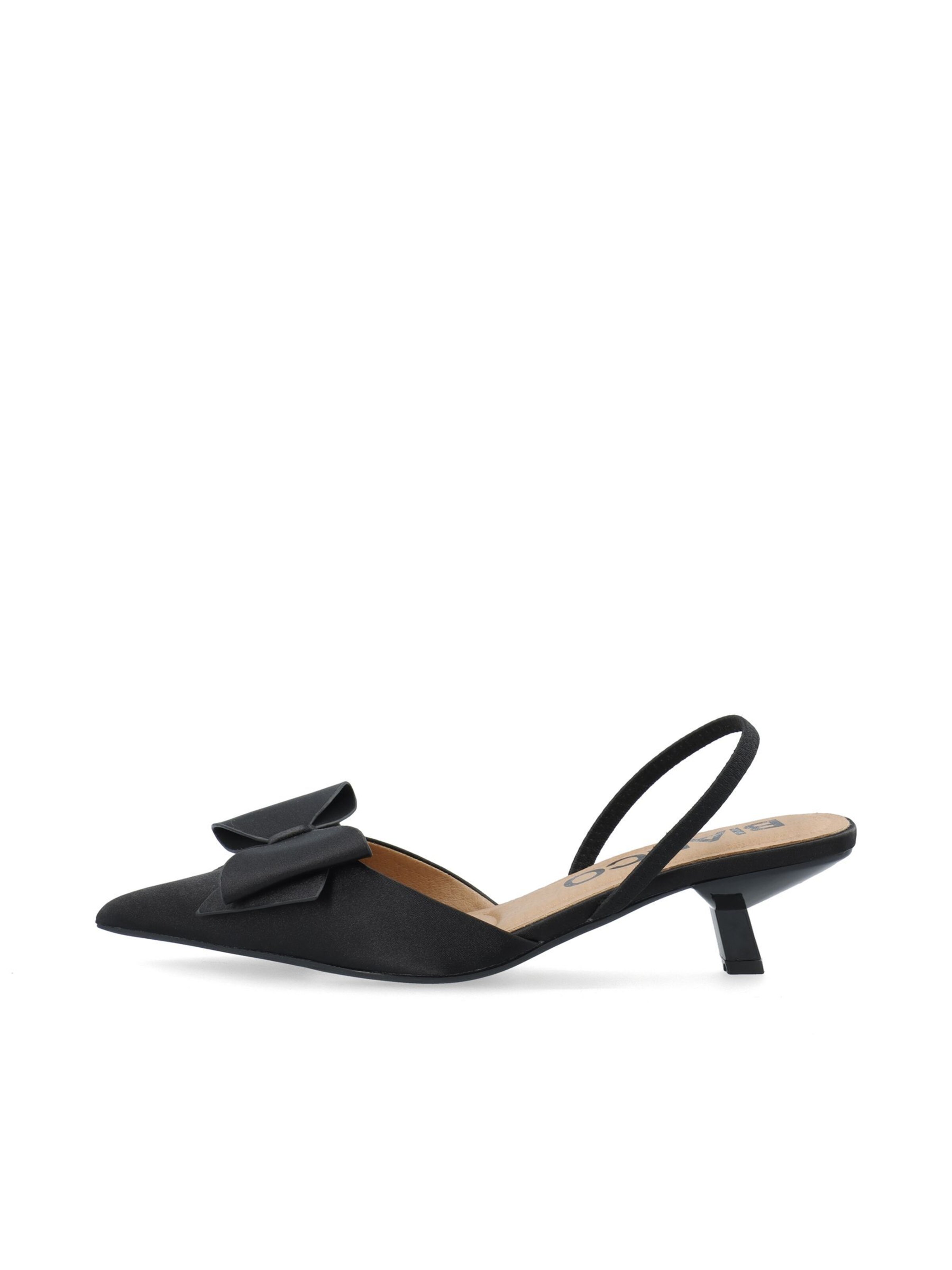 Bianco Slingpumps 'Kristin' in Schwarz: Vorderseite