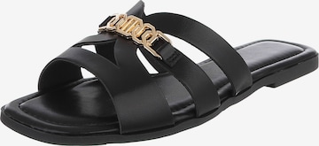 Ital-Design Mules in Black: front