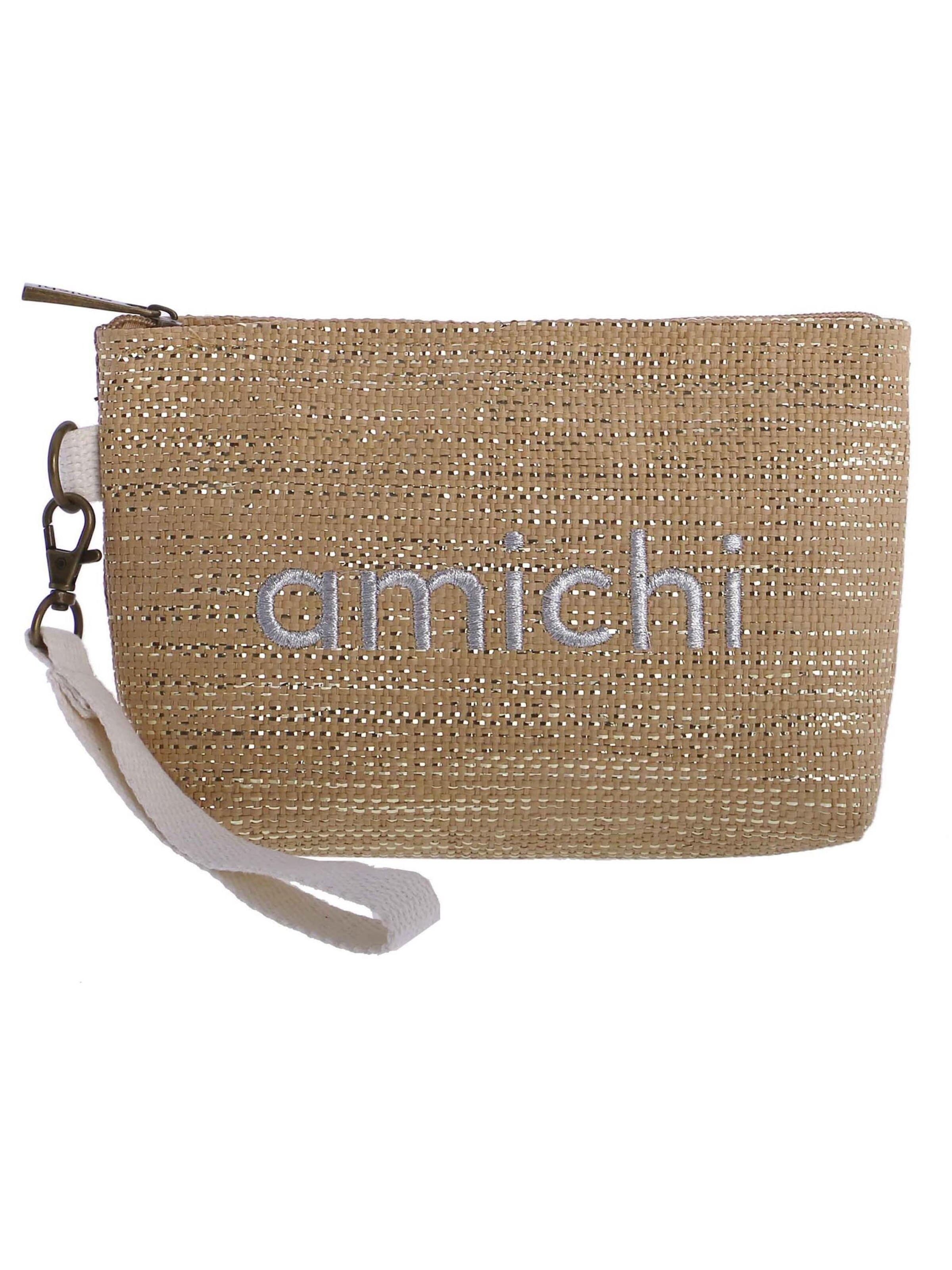 Amichi - Bolso de mano en blanco: frente