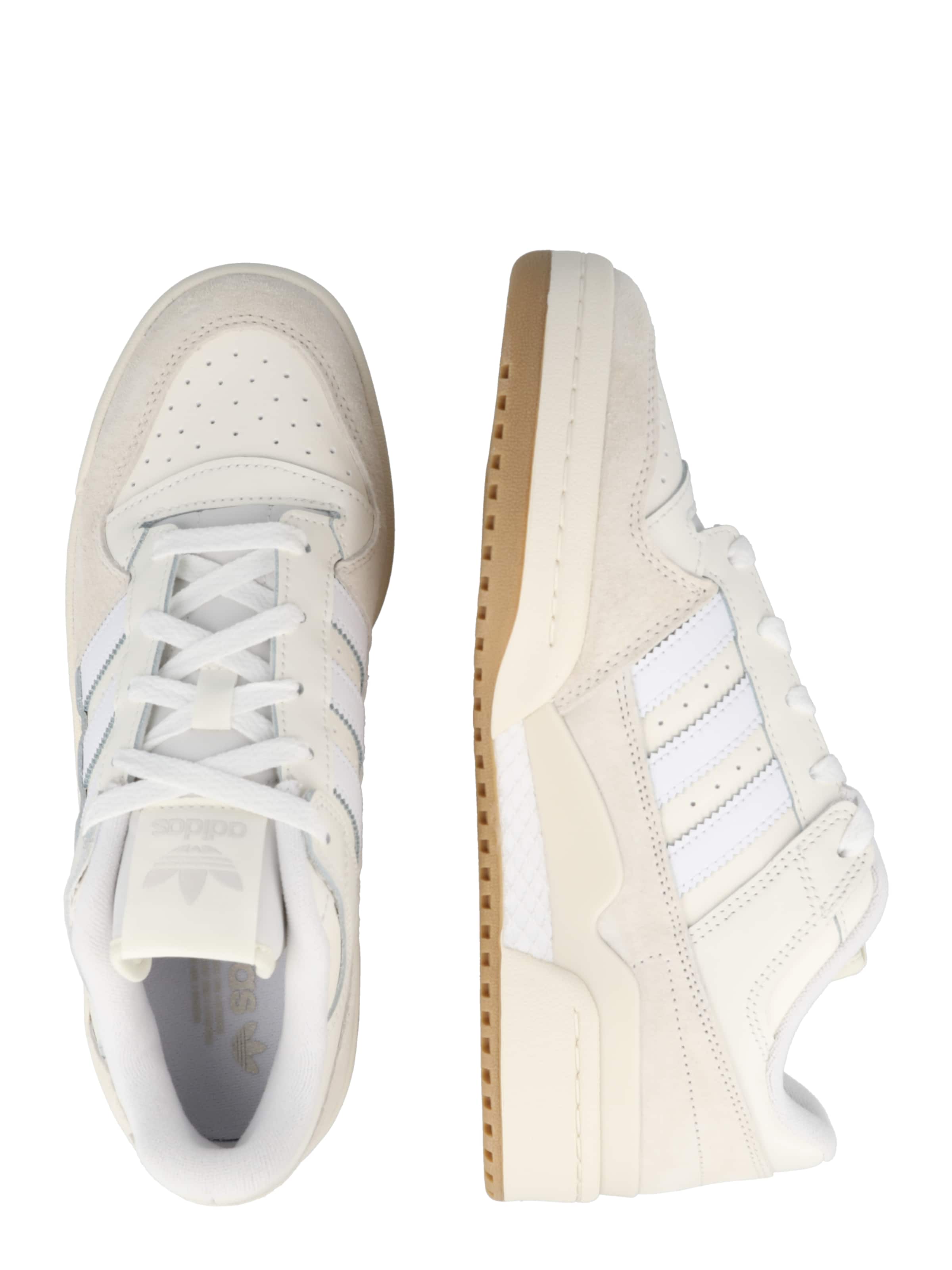 ADIDAS ORIGINALS Låg sneaker 'Forum' i vit