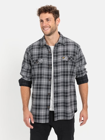 CAMEL ACTIVE Regular fit Button Up Shirt in Grey: front