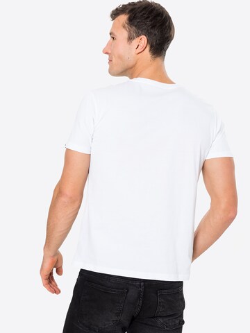 ALPHA INDUSTRIES Regular fit Тениска в бяло