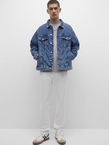 Pull&Bear Regular Jeans in Wit: voorkant