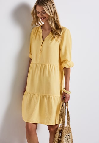 STREET ONE Shirt Dress in Yellow: front