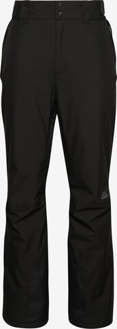 Superdry Snow Regular Workout Pants in Black: front