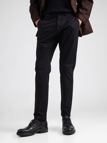 TOMMY HILFIGERSlimfit Chino hlače 'HARLEM ESSENTIAL' - crna boja: prednji dio