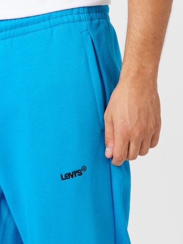 LEVI'S ® Alt kitsenev Püksid 'Levis Sweatpant', värv sinine