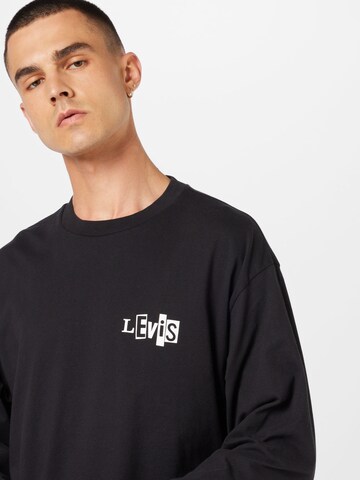 Levi's Skateboarding Shirt 'Skate Graphic Box LS Tee' in Zwart