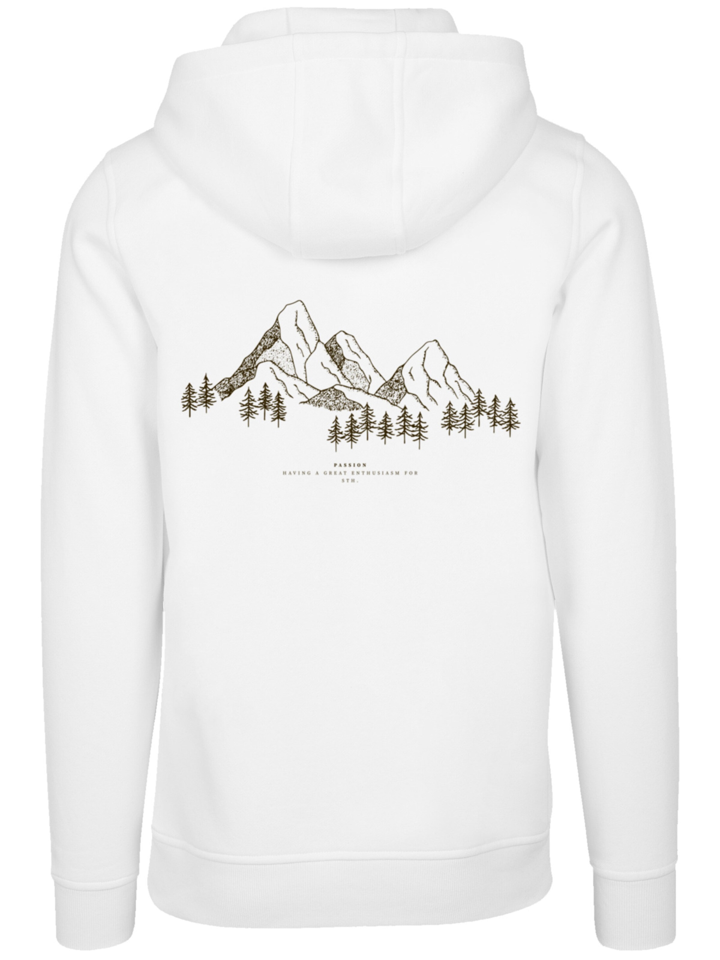 F4NT4STIC Sweatshirt 'Berge Winter Schnee' in Wit