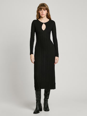 Pepe Jeans Knit dress 'Natasha' in Black: front