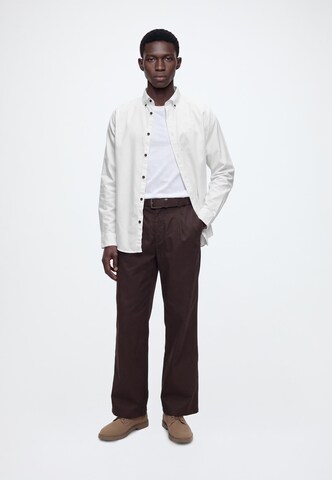 Regular fit Camicia di Lindbergh in bianco: frontale
