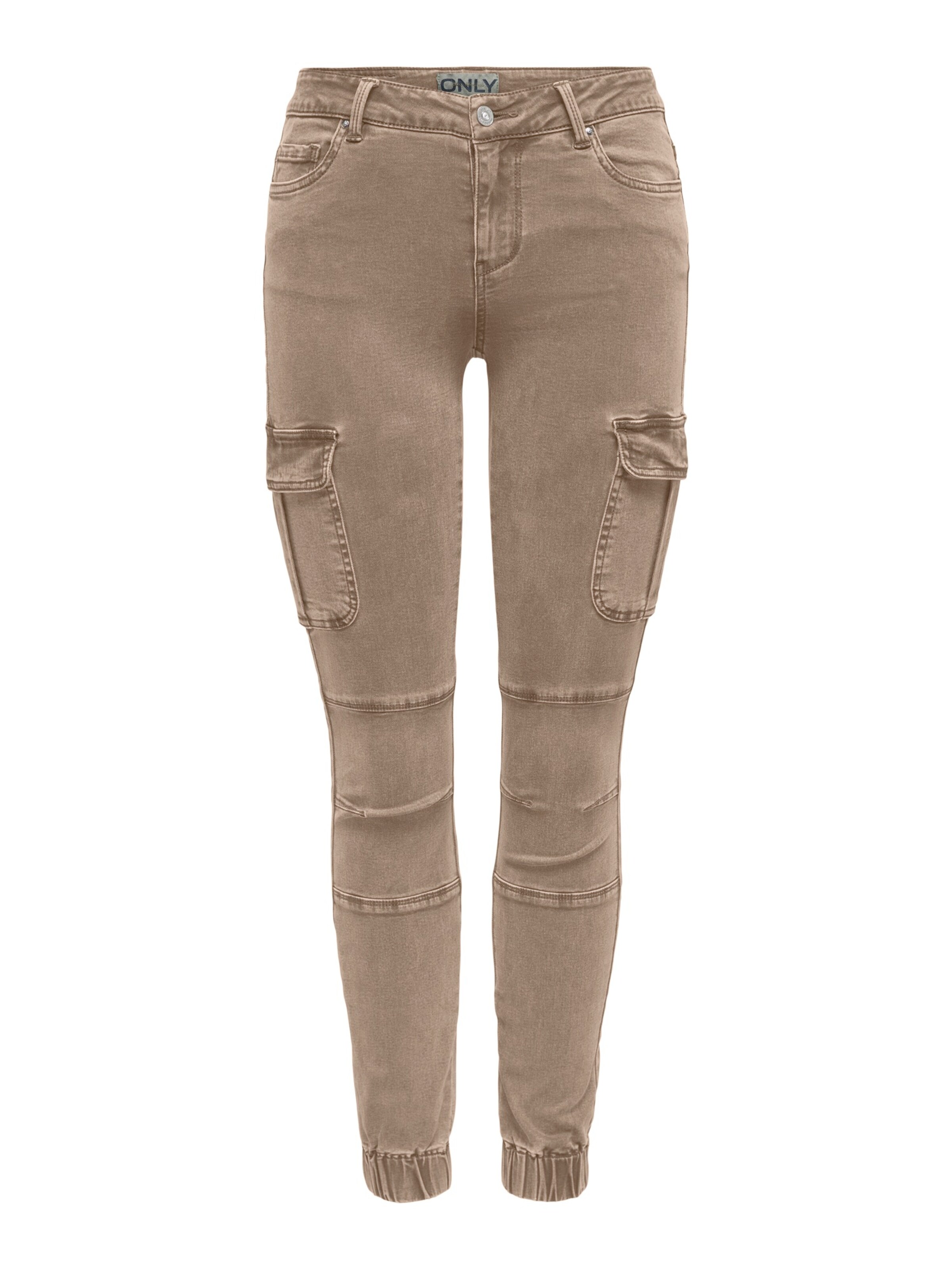 ONLY Cargojeans 'ONLMissouri' in Beige: voorkant