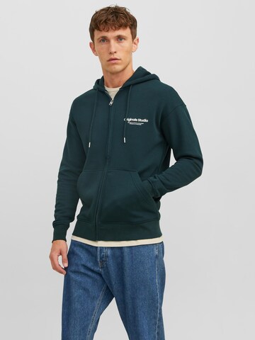 JACK & JONES - Sudadera con cremallera 'Vesterbro' en verde