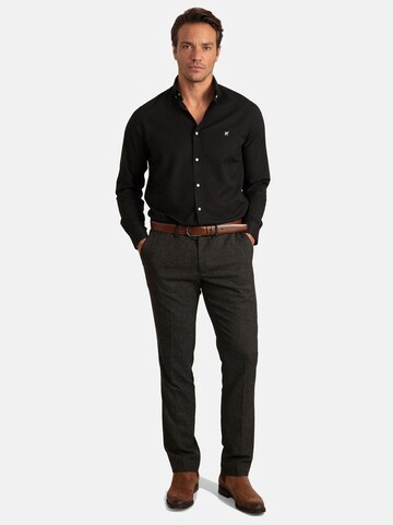 Williot Regular Fit Hemd 'Oxford' in Schwarz