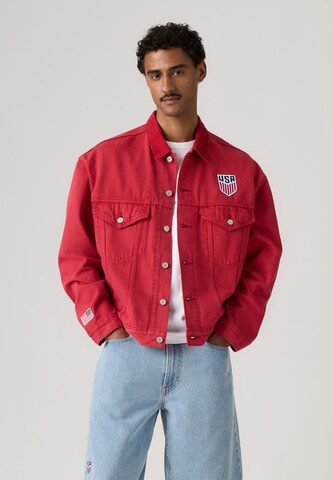 LEVI'S ® Jacke 'England Football Type III' in Rot: Vorderseite