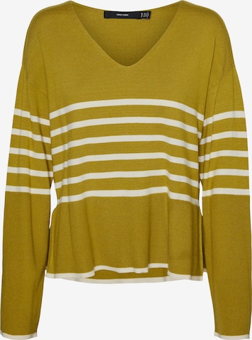 VERO MODA Pullover 'HAPPINESS' i grøn: forside