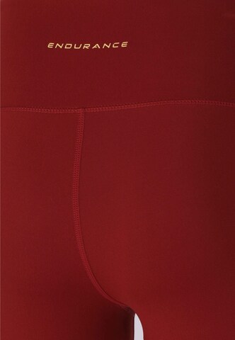 ENDURANCE Skinny Sports trousers 'Raleigh' in Red