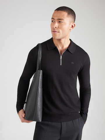 melns Lindbergh T-Krekls: no priekšpuses