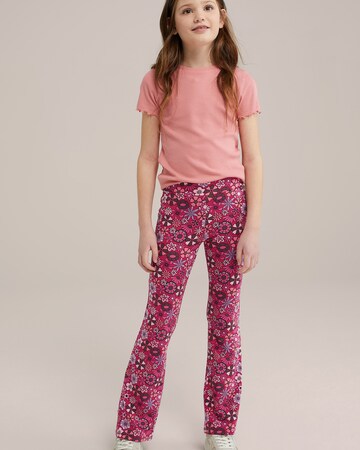 évasé Leggings WE Fashion en rose