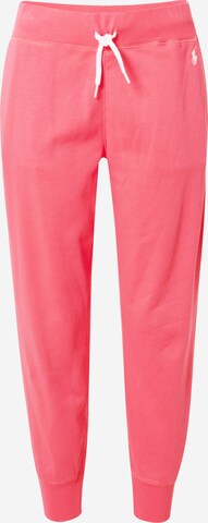 Effilé Pantalon Polo Ralph Lauren en rose : devant