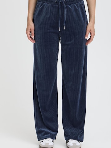 Oxmo Regular Broek ' OXEBBA WIDE LEG ' in Blauw