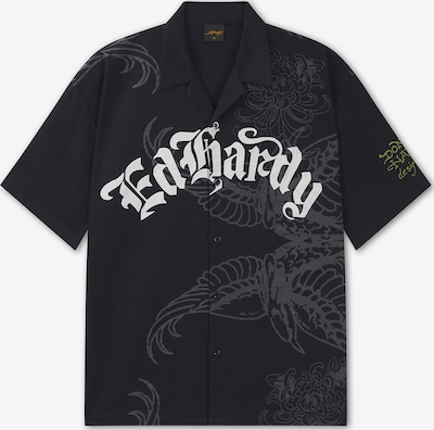 S dydžio Marškiniai iš Ed Hardy, spalva – antracito spalva / juoda / balta, Prekių apžvalga