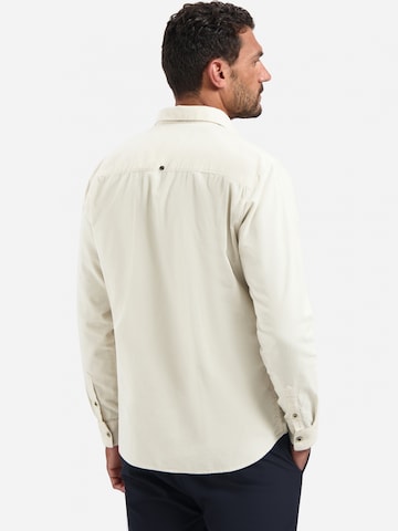 No Excess Regular Fit Hemd in Beige: Rückseite