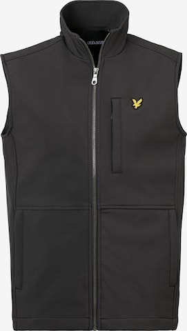 Lyle & Scott Sports Vest in Black: front