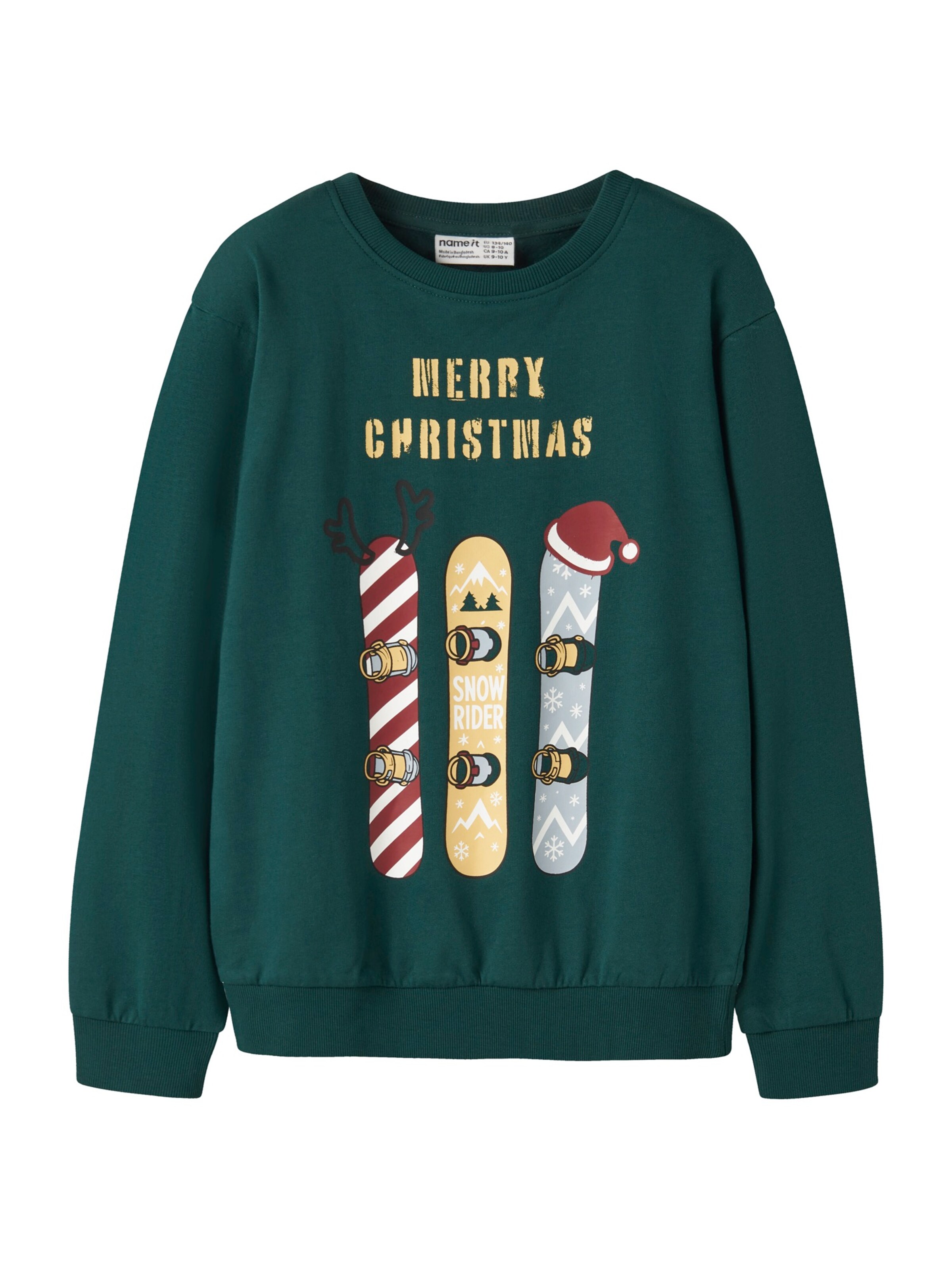 NAME IT Sweatshirt 'NKMVRALLO' in Green: front