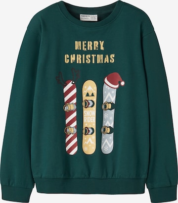NAME IT Sweatshirt 'NKMVRALLO' in Green: front