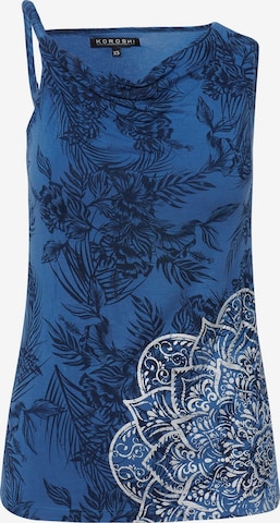 KOROSHI Top in Blue: front