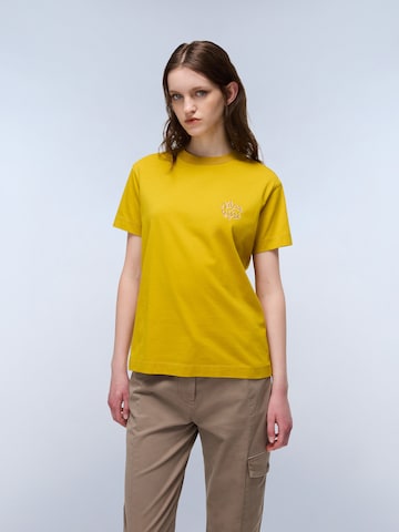 NAPAPIJRI T-shirt 'Fedaia' i gul: framsida
