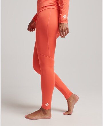 Skinny Pantalon de sport Superdry en orange