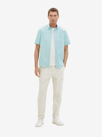 Coupe regular Chemise TOM TAILOR en bleu