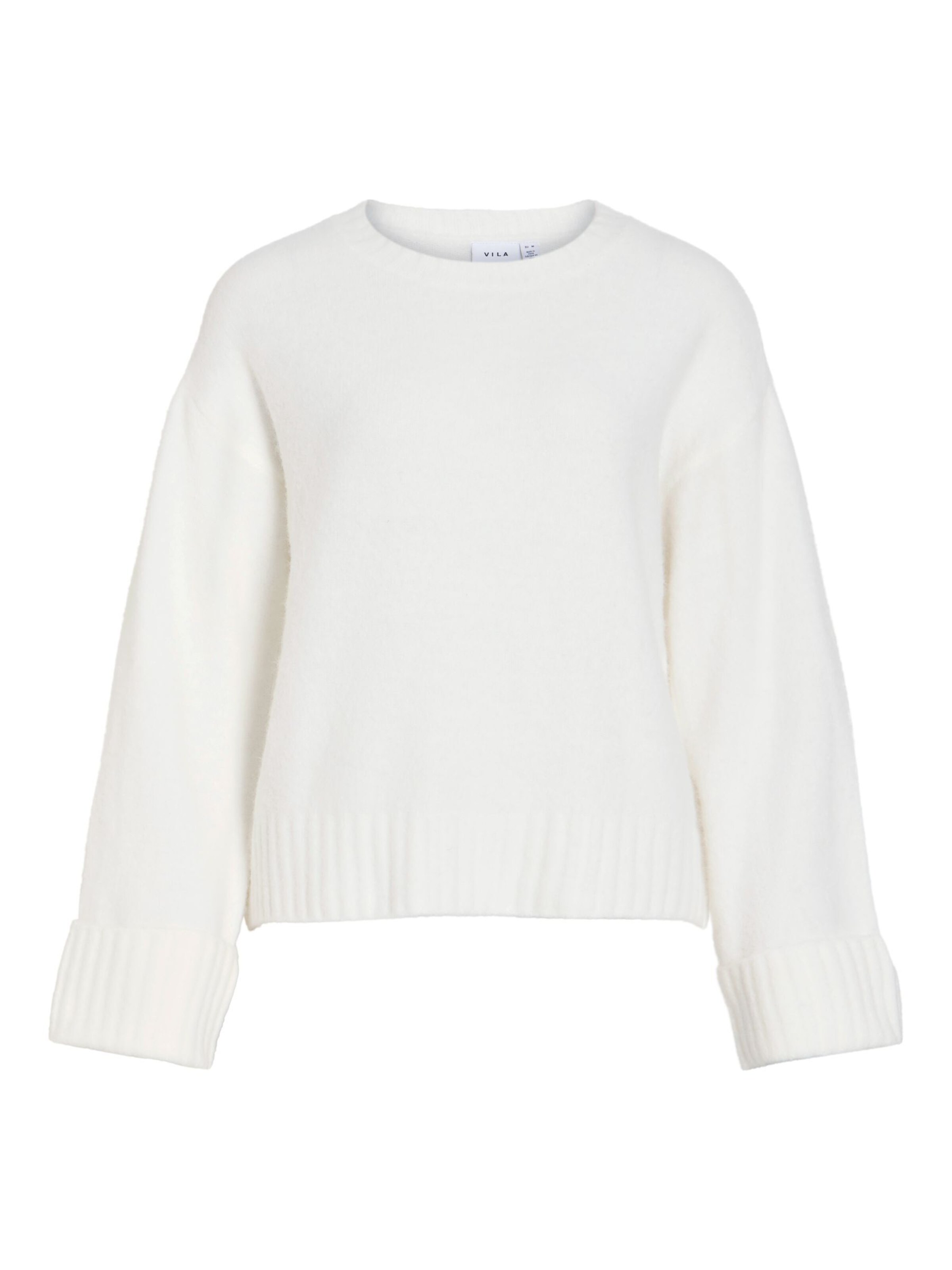 VILA Sweater 'VILuna' in White: front
