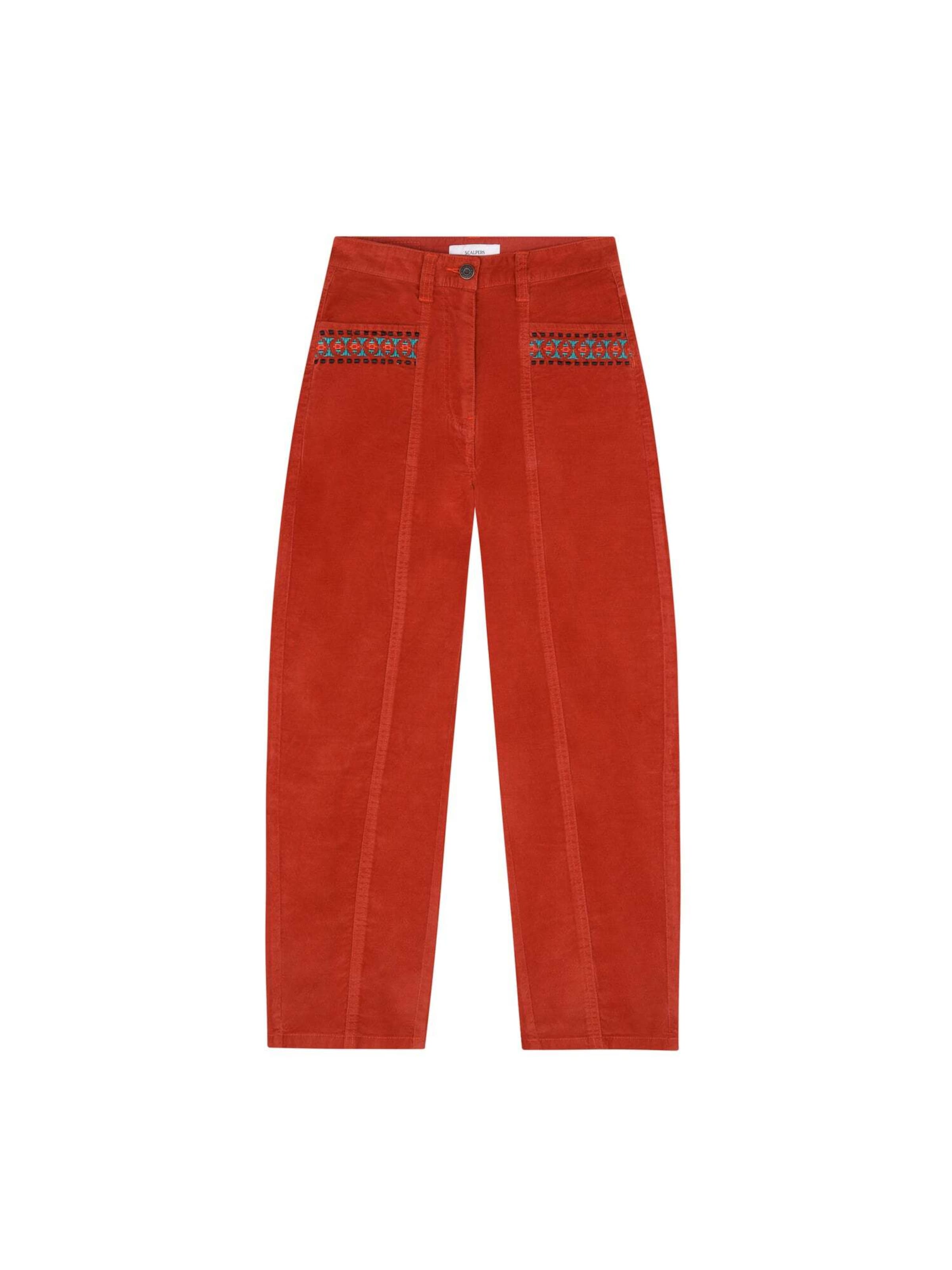 Scalpers Regular Byxa i orange: framsida