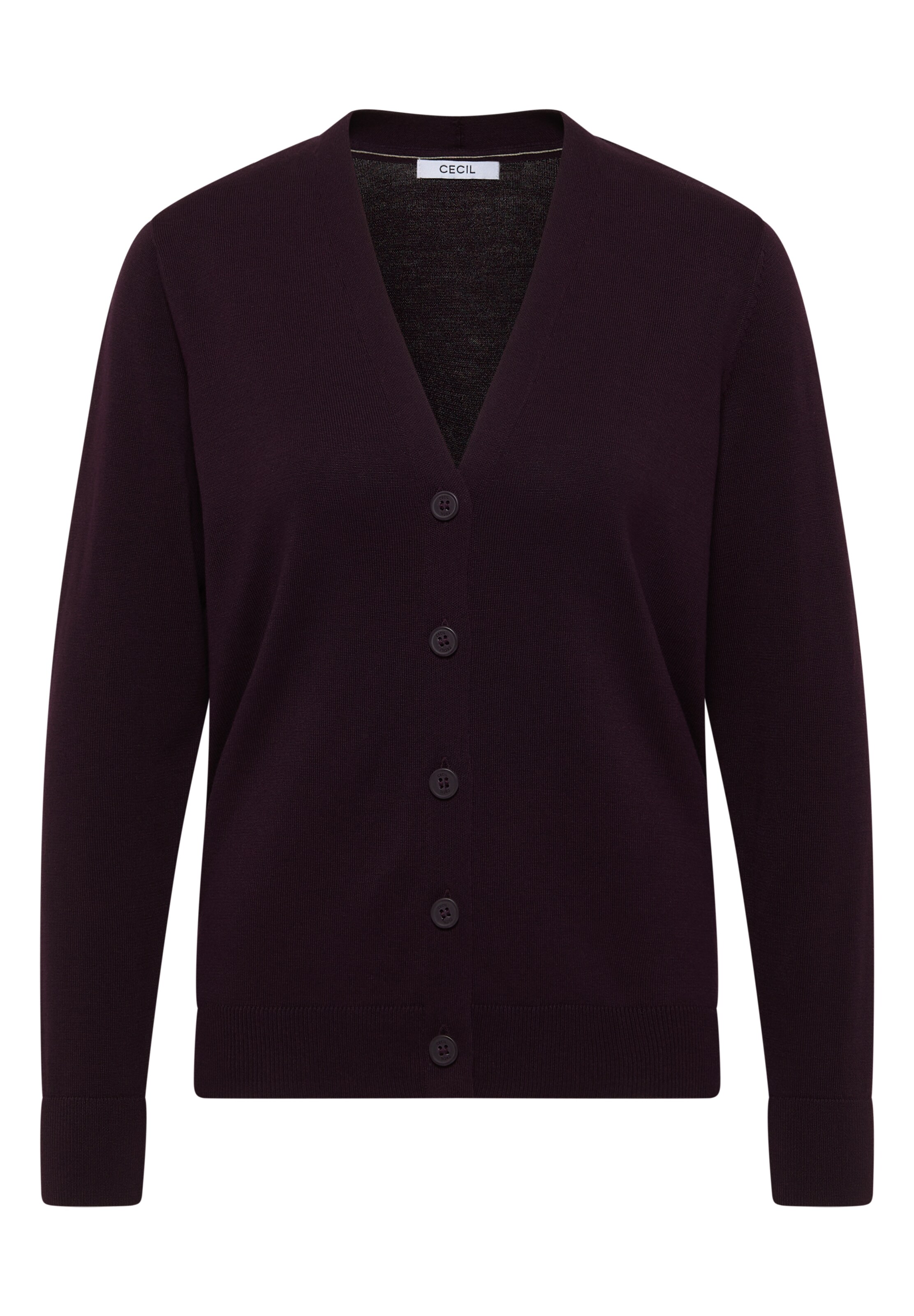 CECIL Knit Cardigan in Purple: front