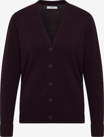 CECIL Knit Cardigan in Purple: front
