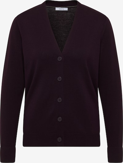 CECIL Strickjacke in aubergine, Produktansicht
