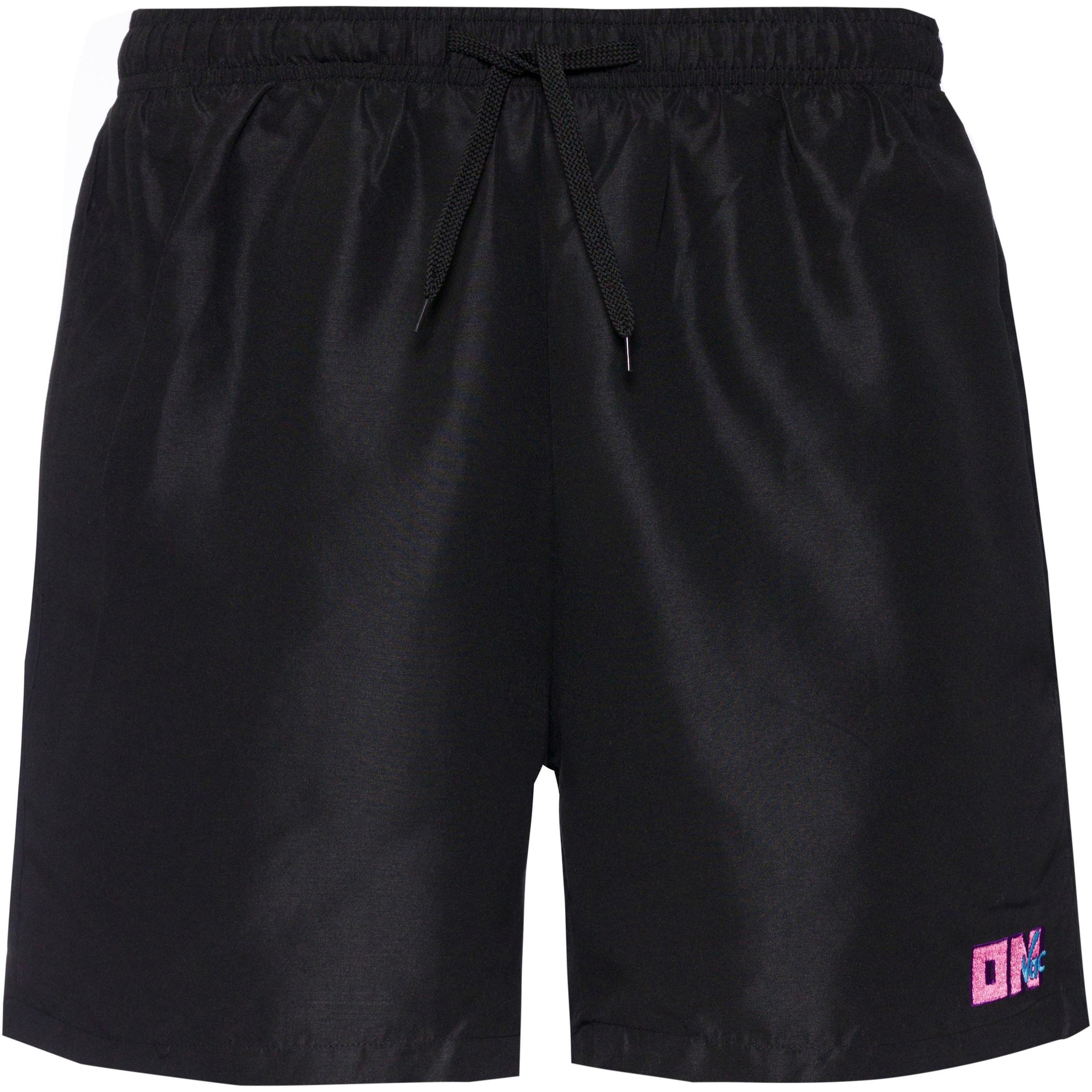 On Vacation Board Shorts 'Never Enough' in Black: front