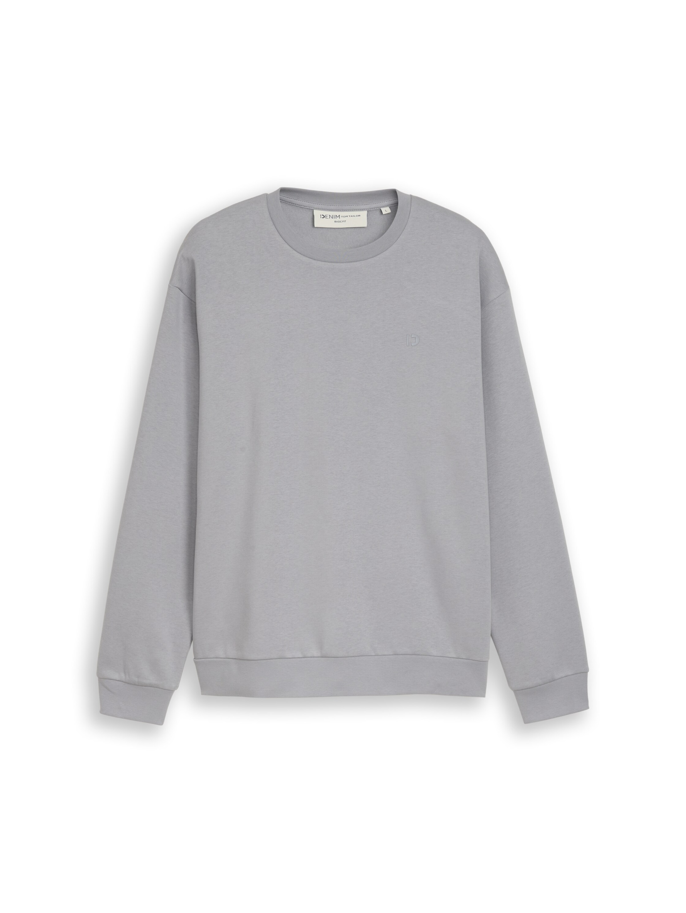 TOM TAILOR DENIM Sweatshirt in Grau: Vorderseite