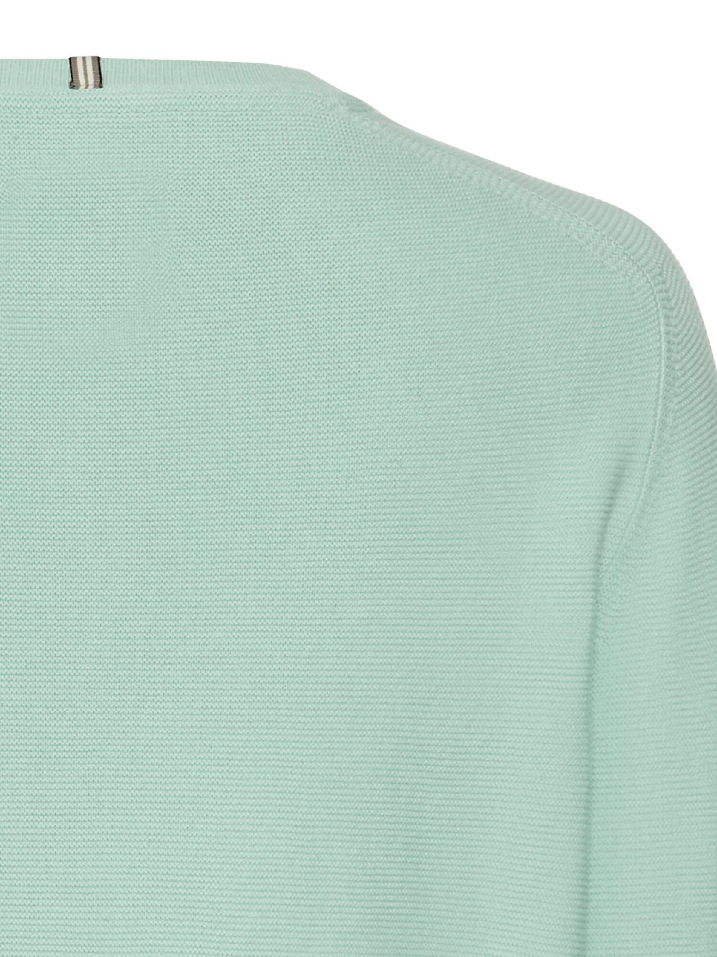 CAMEL ACTIVE Strickpullover aus reiner Baumwolle in Grün